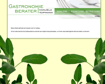 Screenshot der website www.gastronomieberater.at