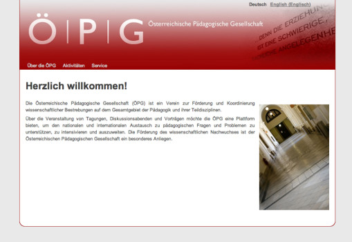 Screenshot der website www.dieoepg.org